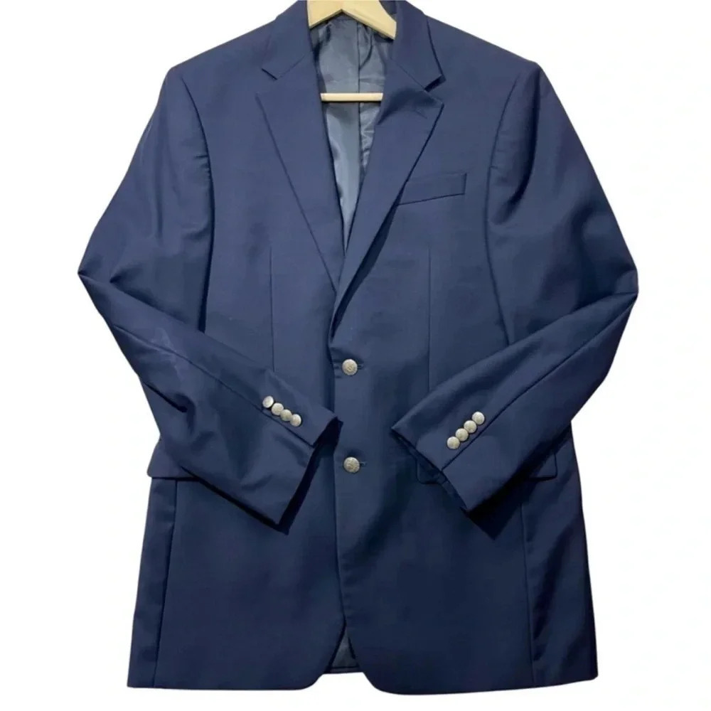Lauren Ralph Lauren Men's Classic Navy Wool Blazer